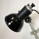 Vintage industrial black enamel scissor wall lamp, 1950s