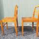 Pair of René Gabriel chairs in beech
