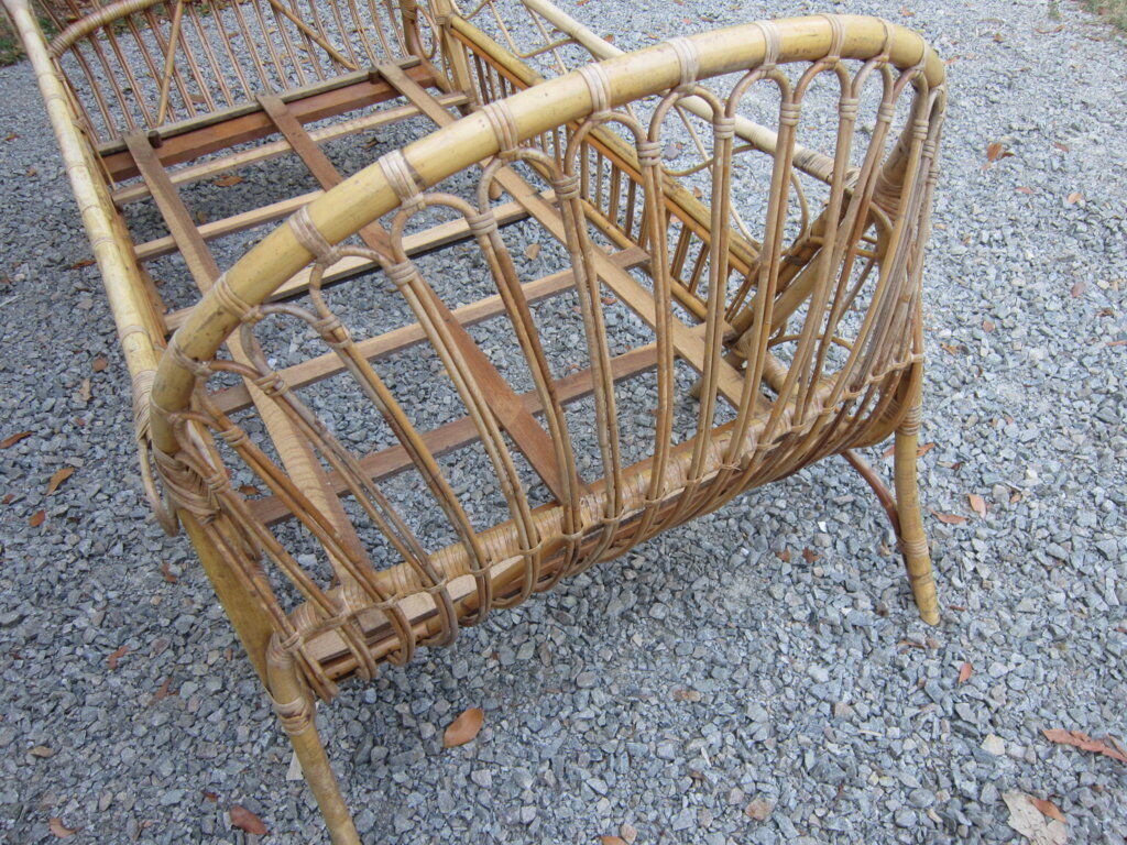 Cot basket rattan
