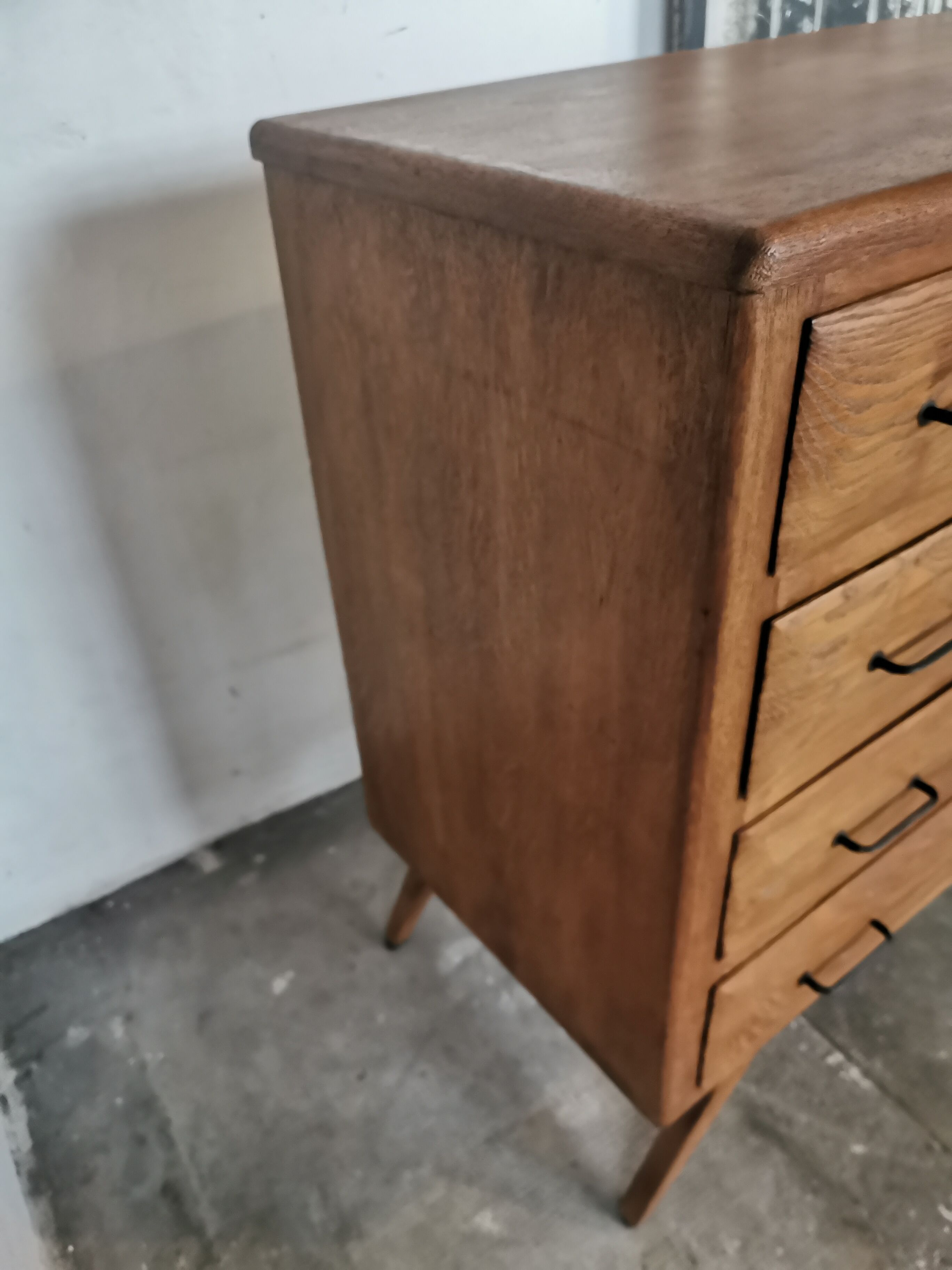 50's chest of drawers, compass feet