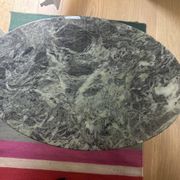 Pseudo Knoll gueridon green marble