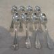8 silver-plated teaspoons Christofle Atlantide 13.7cm