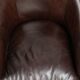Set of two cowhide club armchairs in good condition with a English design