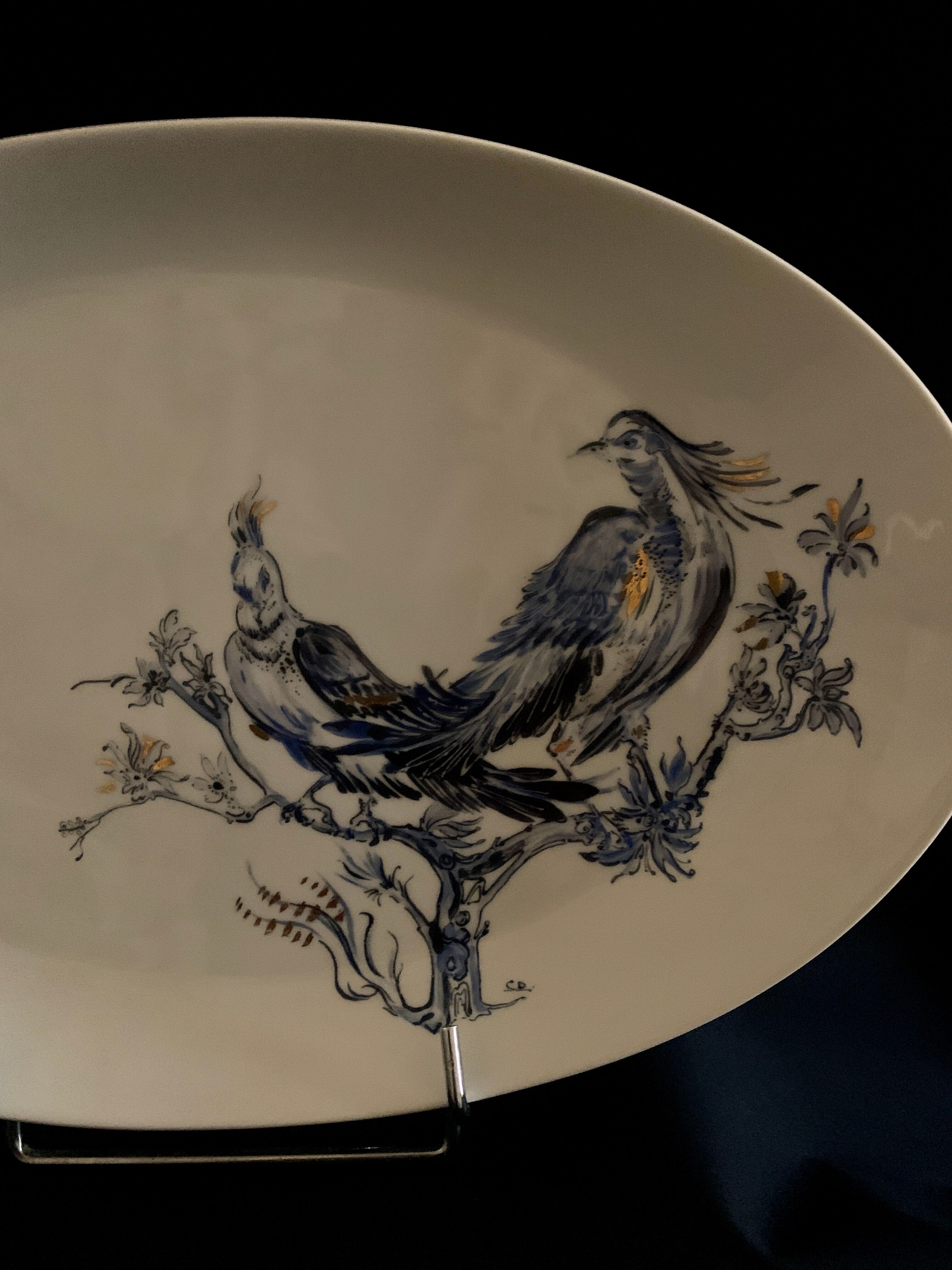 Plate signed Arsberg, "The Buffoon" after a model from the Royal Manufacture of Sèvres.