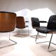 Set of 4 Martin Stoll Leather Dining/Conference Chairs by Professor Karl Dittert