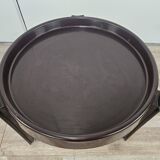 Table basse vintage Space Age en plastique foncé par Dal Vera 1970