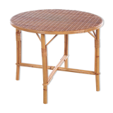 Vintage round coffee table Bohemian style