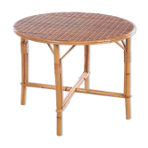 Vintage round coffee table Bohemian style