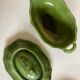 Soup bowl with godrons Aegitna Vallauris glazed earth 1950