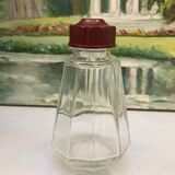 Sucrier verre et bakelite bistrot