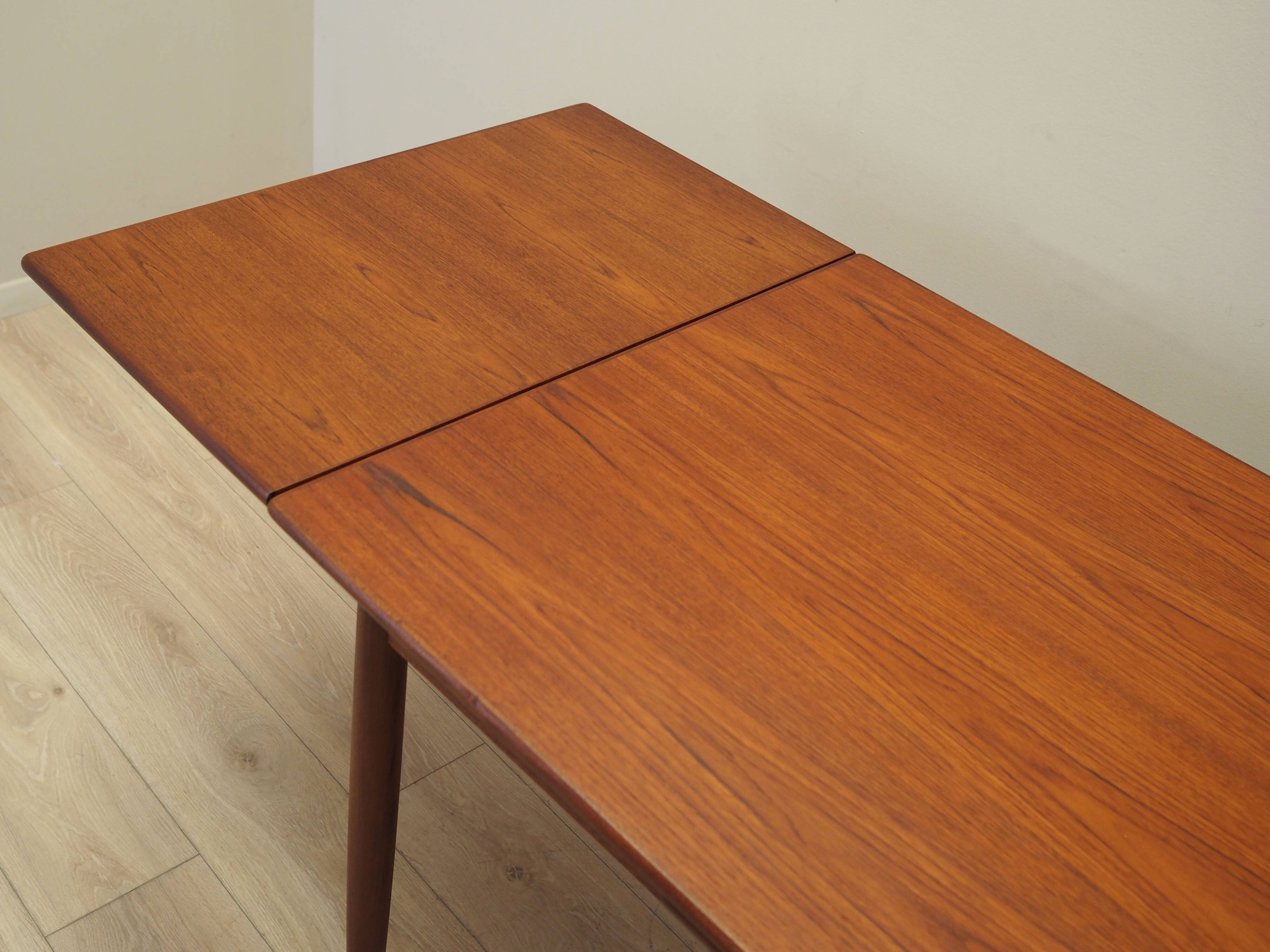 Teak table, Danish design, 1970s, production: Denmark