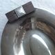 Art deco silver metal basket dish