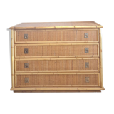 Rattan chest of drawers circa 1970 - Dal Vera