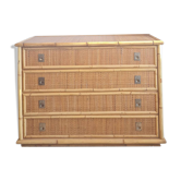 Rattan chest of drawers circa 1970 - Dal Vera