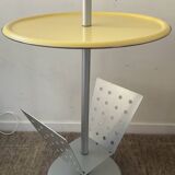 Post-Modern metal side table from the 1980s