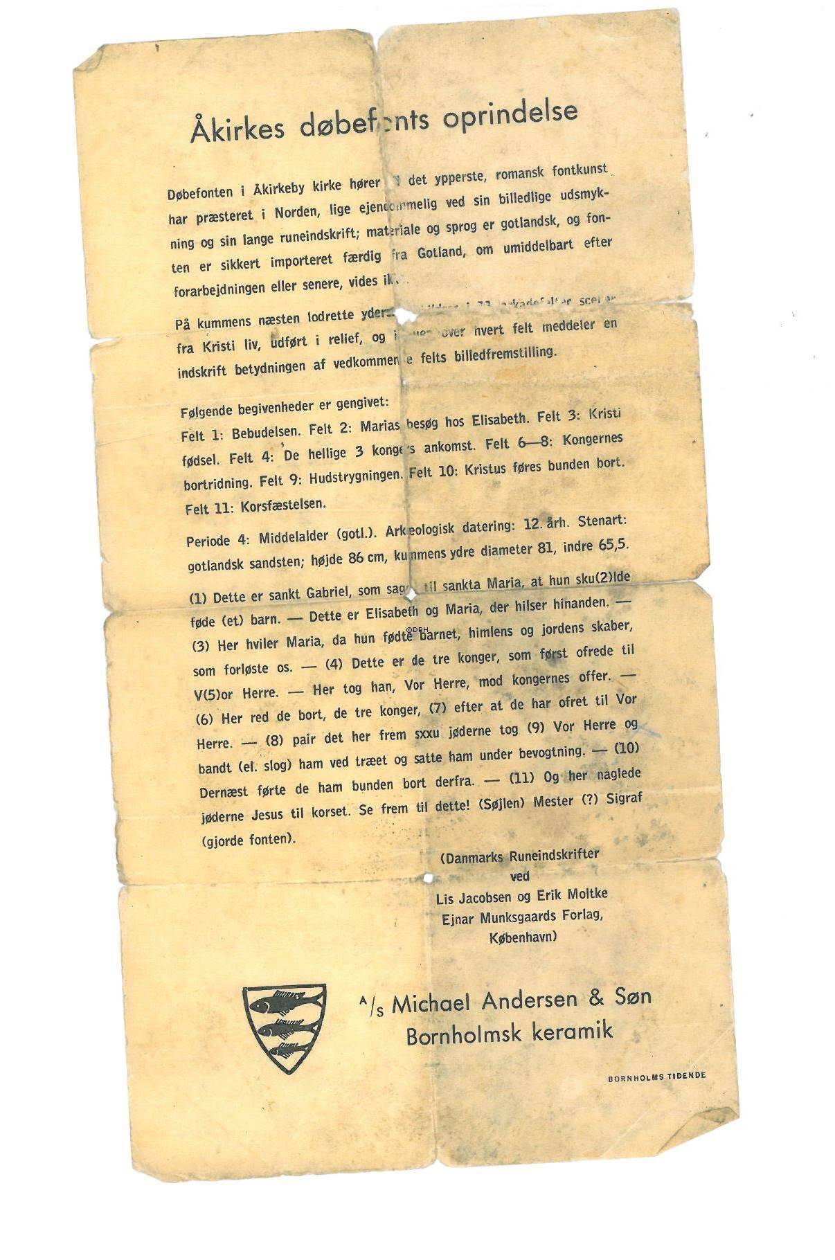 Gothic Ceramic Bowl or Jardiniere by Michael Andersen & Son, 1960s