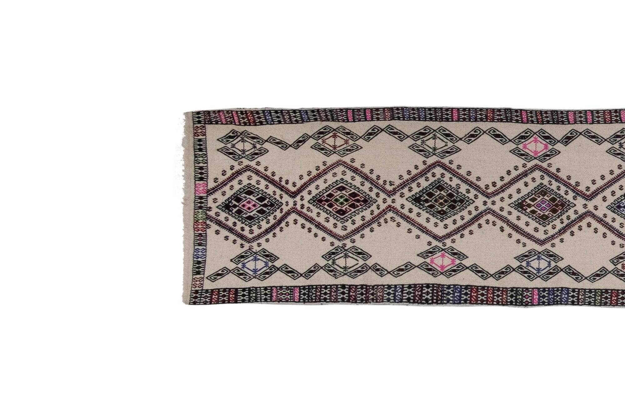 Tapis de couloir turc vintage 63x480 cm