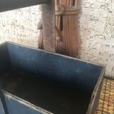 Portable case in painted wood