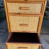 Large rattan desk