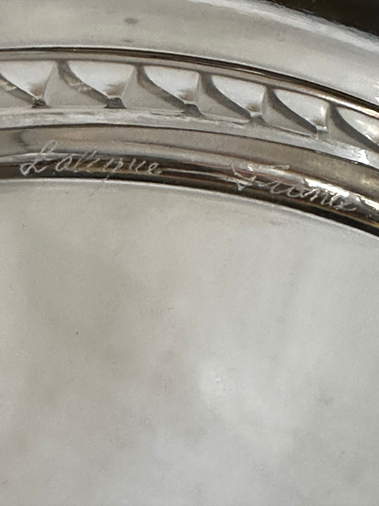 6 assiettes Lalique France modèle Bourgueil