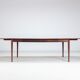 Table à manger à rabat modèle 227 d'Arne Vodder en palissandre Sibast 1960