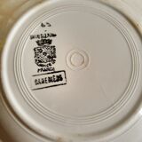 Set of two hollow plates Sarreguemines Canebiere vintage