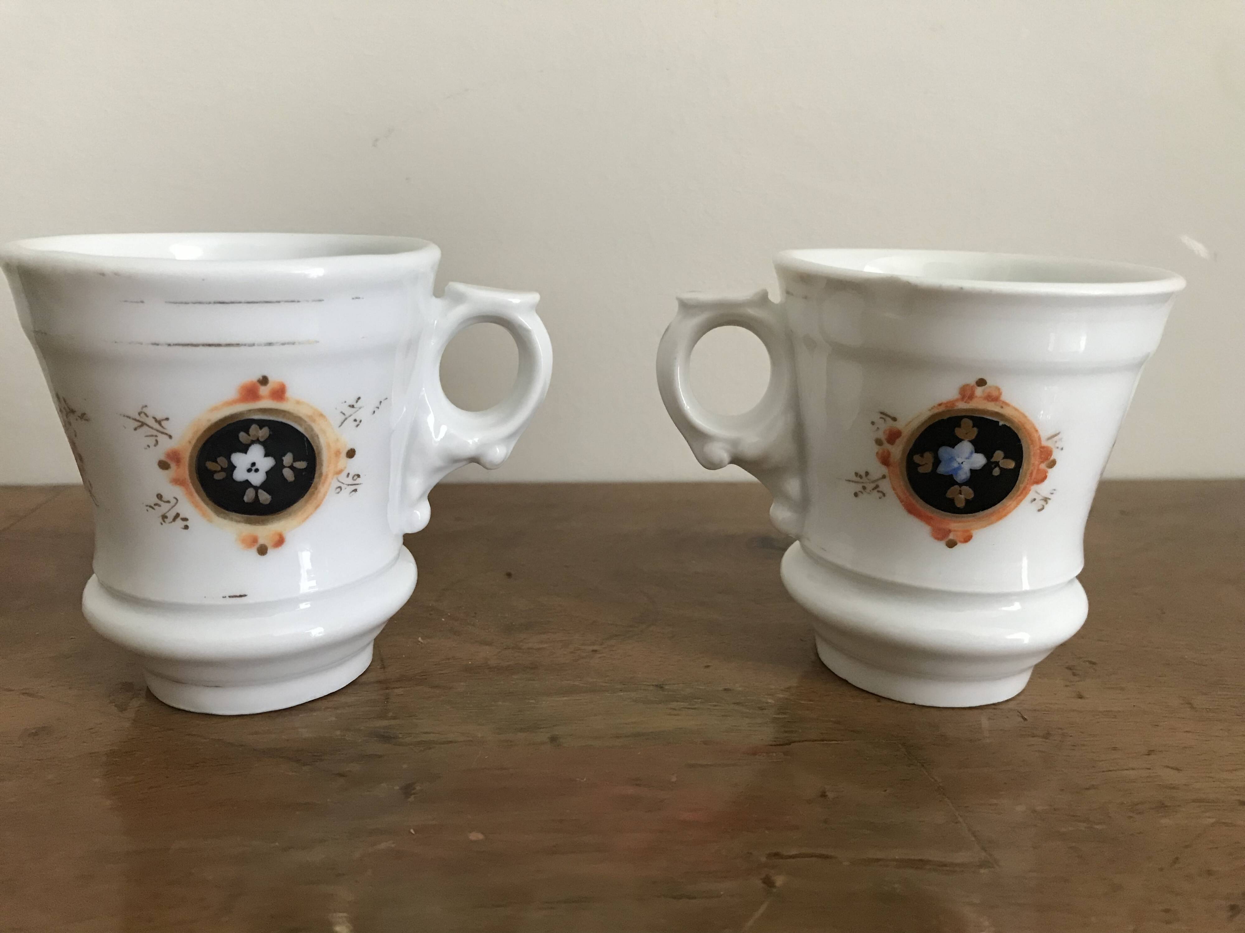 Pair of Napoleon III firebrand cups