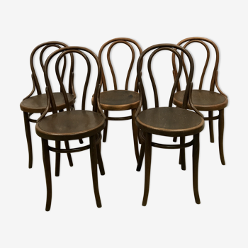 Série de 5 chaises thonet