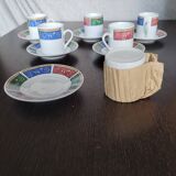 6 coffee cups with saucer