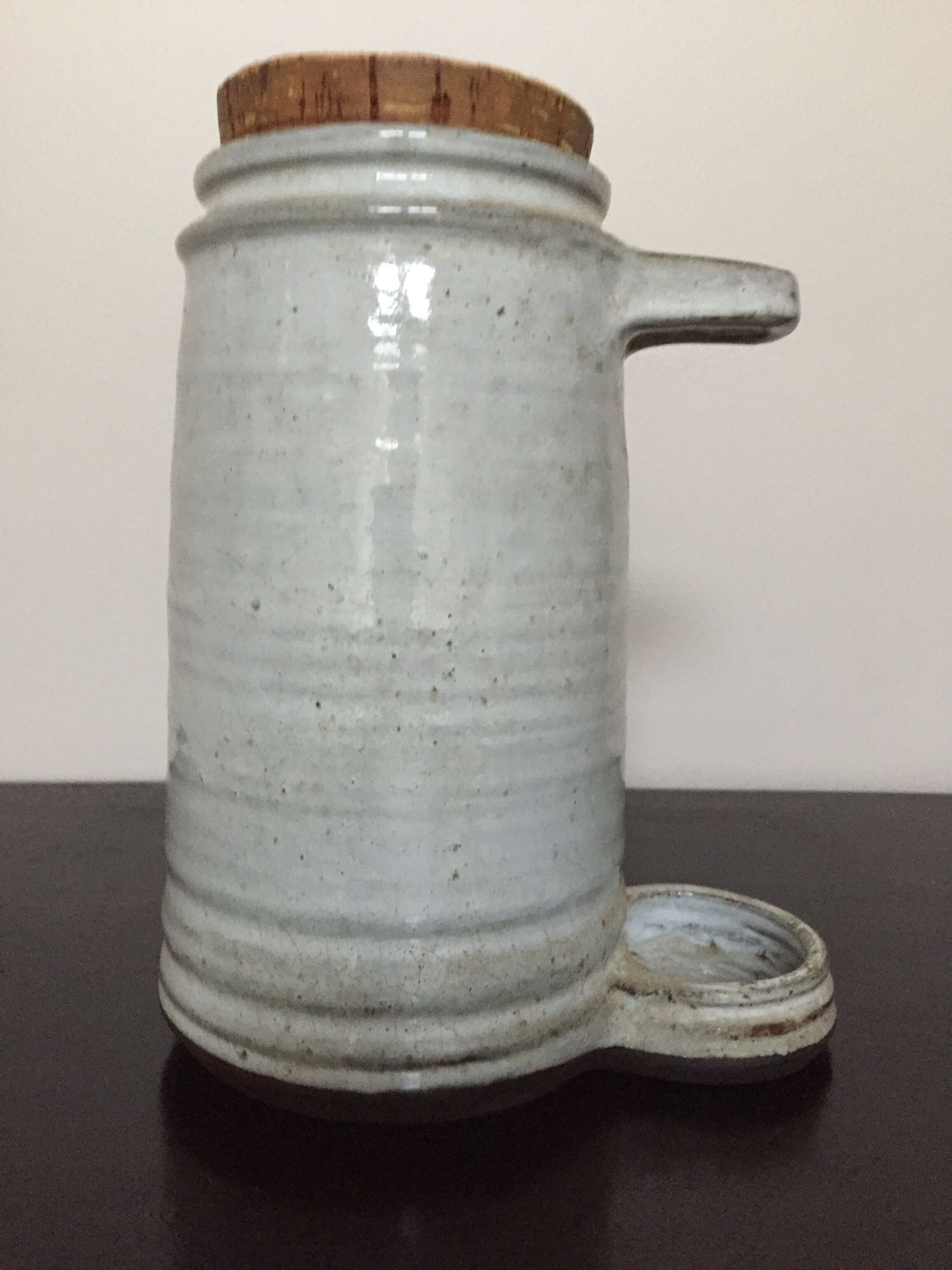 Pot a pickle made of enamelled sandstone