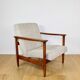GFM-142 armchair, designed by Edmund Homa from the 70s, beige