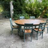 Table and six chairs