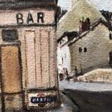 Old table 50's "the little bar of the corner"
