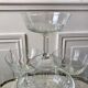 Lot de 10 coupes à champagne en verre cristallin années 50-60