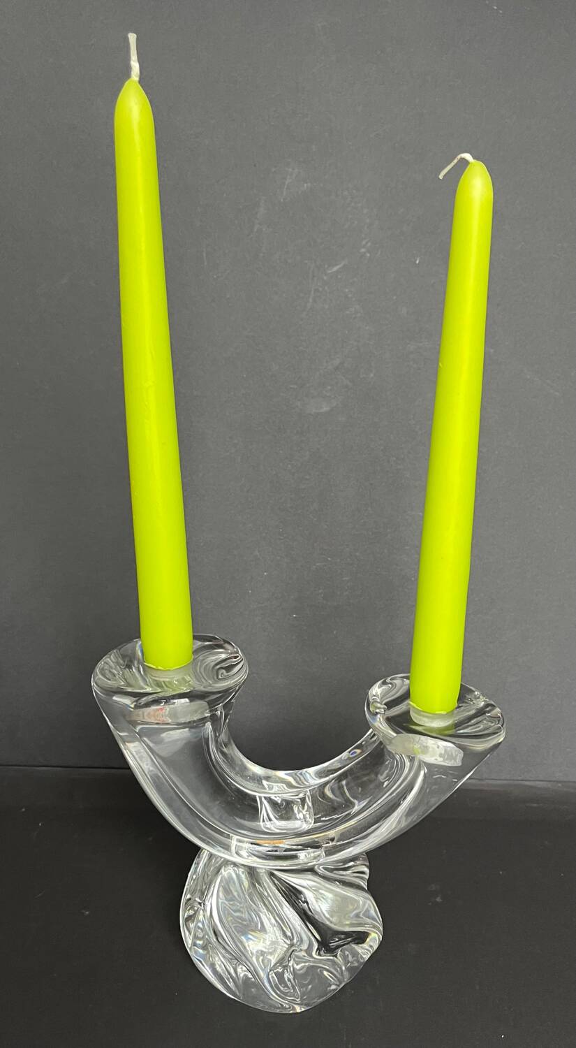 DAUM two-armed crystal chandelier