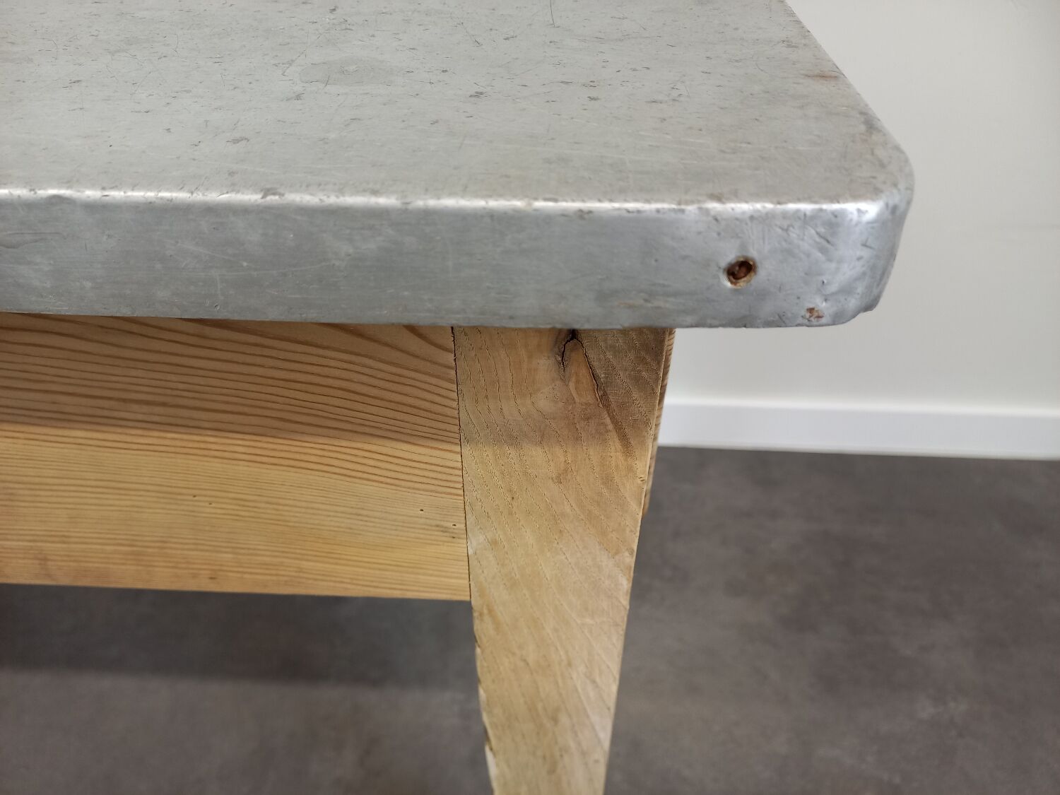 Bistro table zinc tray 185 cm