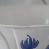 Cache pot céramique faïence  bleu delft