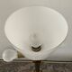 Empire style column lamp in bronze, opaline and marble