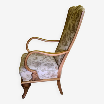 Vintage Armchair with Flower Buds as Legs, from around 1950/1960.