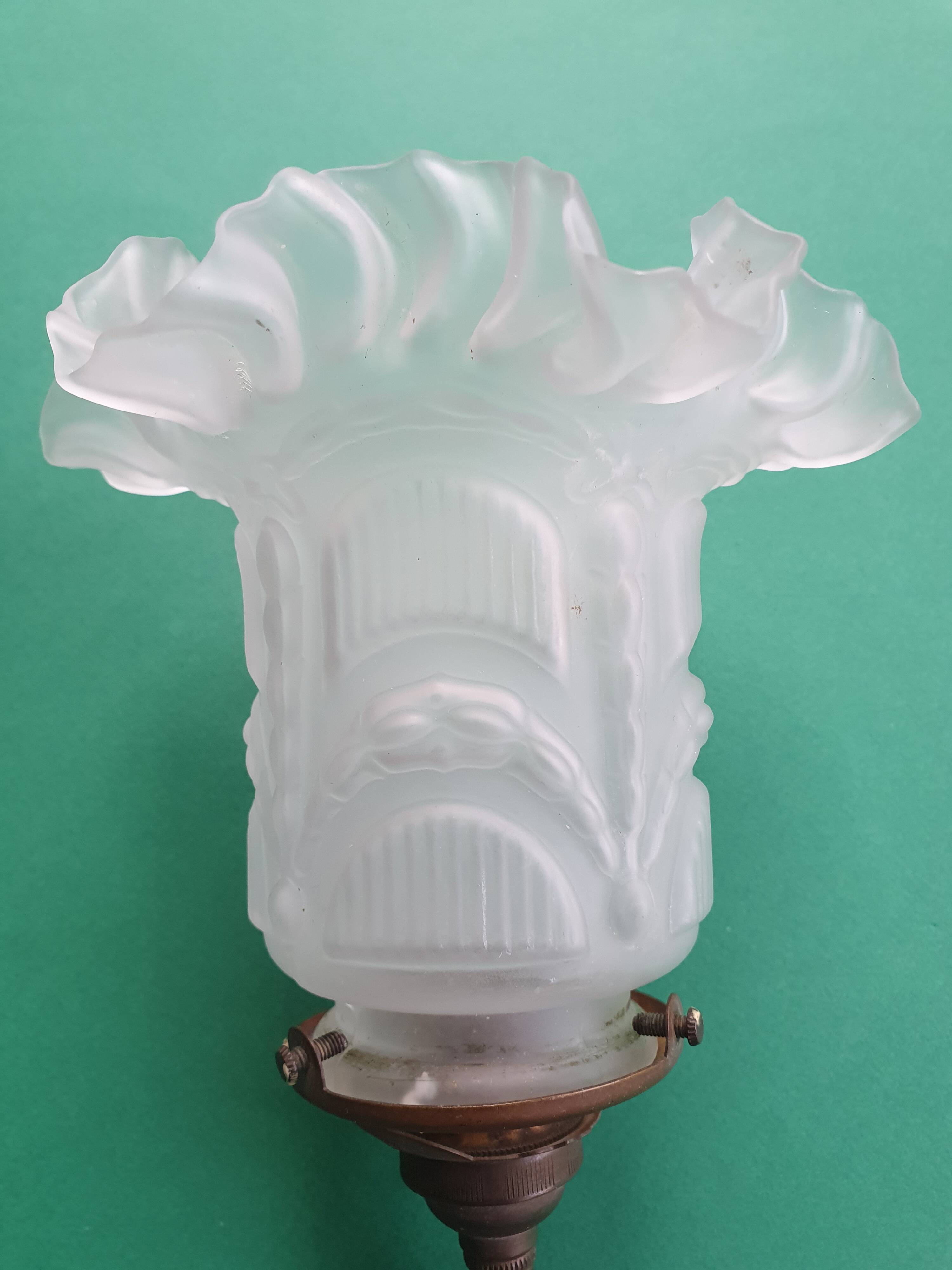 Pair of antique 1930s art deco wall lights