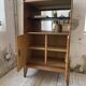 Meuble de rangement secrétaire chêne années 60