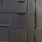 Black minimalist monochrome abstract painting