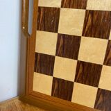 Wooden chess and backgammon set