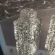 Cut crystal pepper salt shaker - vintage