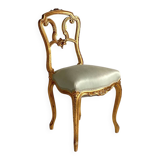 Chaise en bois sculpté et doré Époque Napoléon III