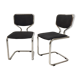 Pair of reupholstered 70s chairs