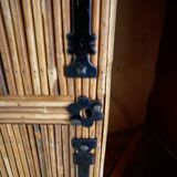 Vintage wooden wardrobe in the style of Adrien Audoux & Frida Minet