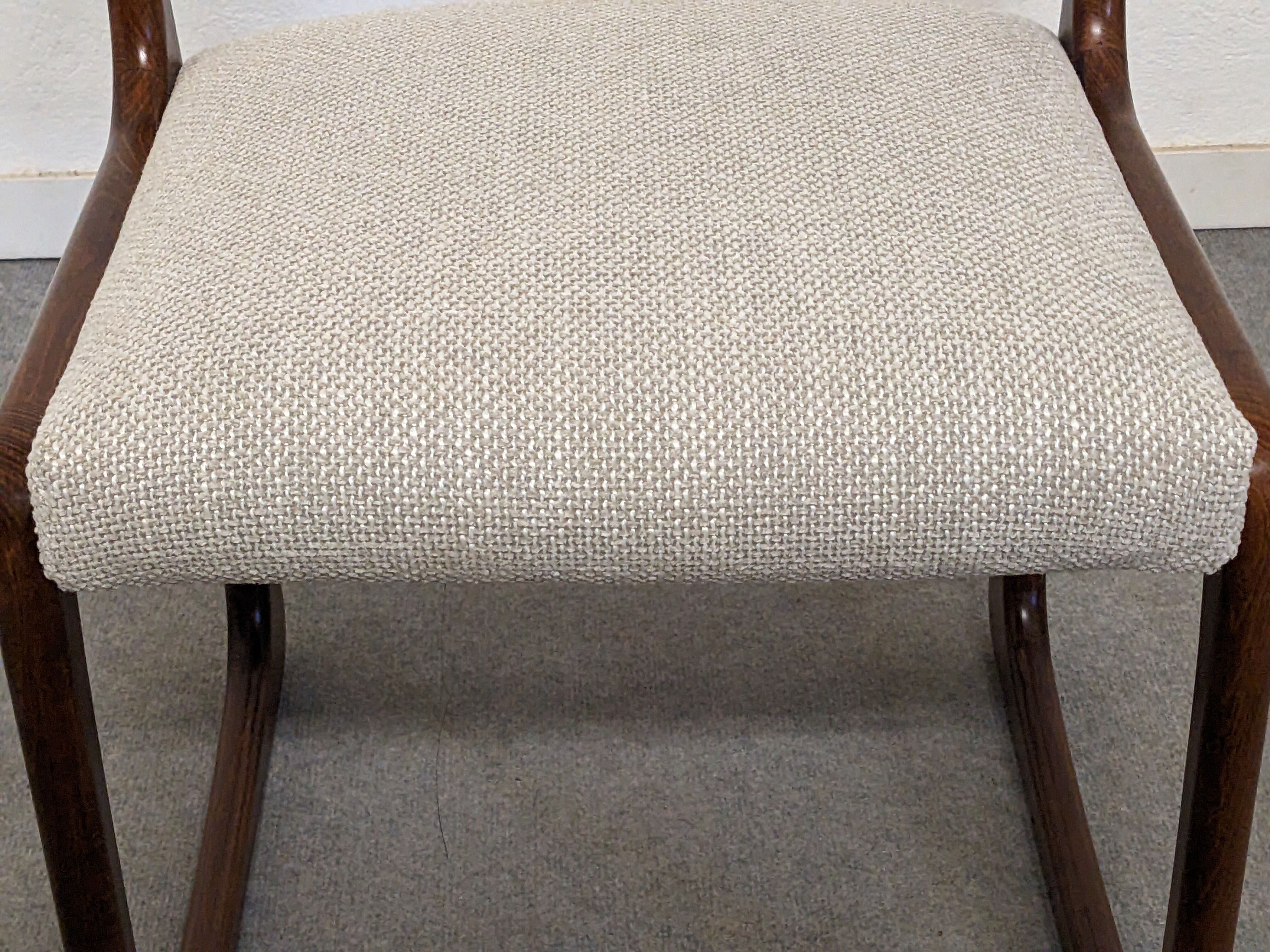 Series of 4 Baumann sled chairs from the 60-70s