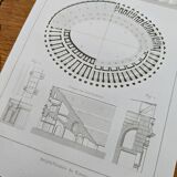 Printed in 1851, Arena of Nîmes.