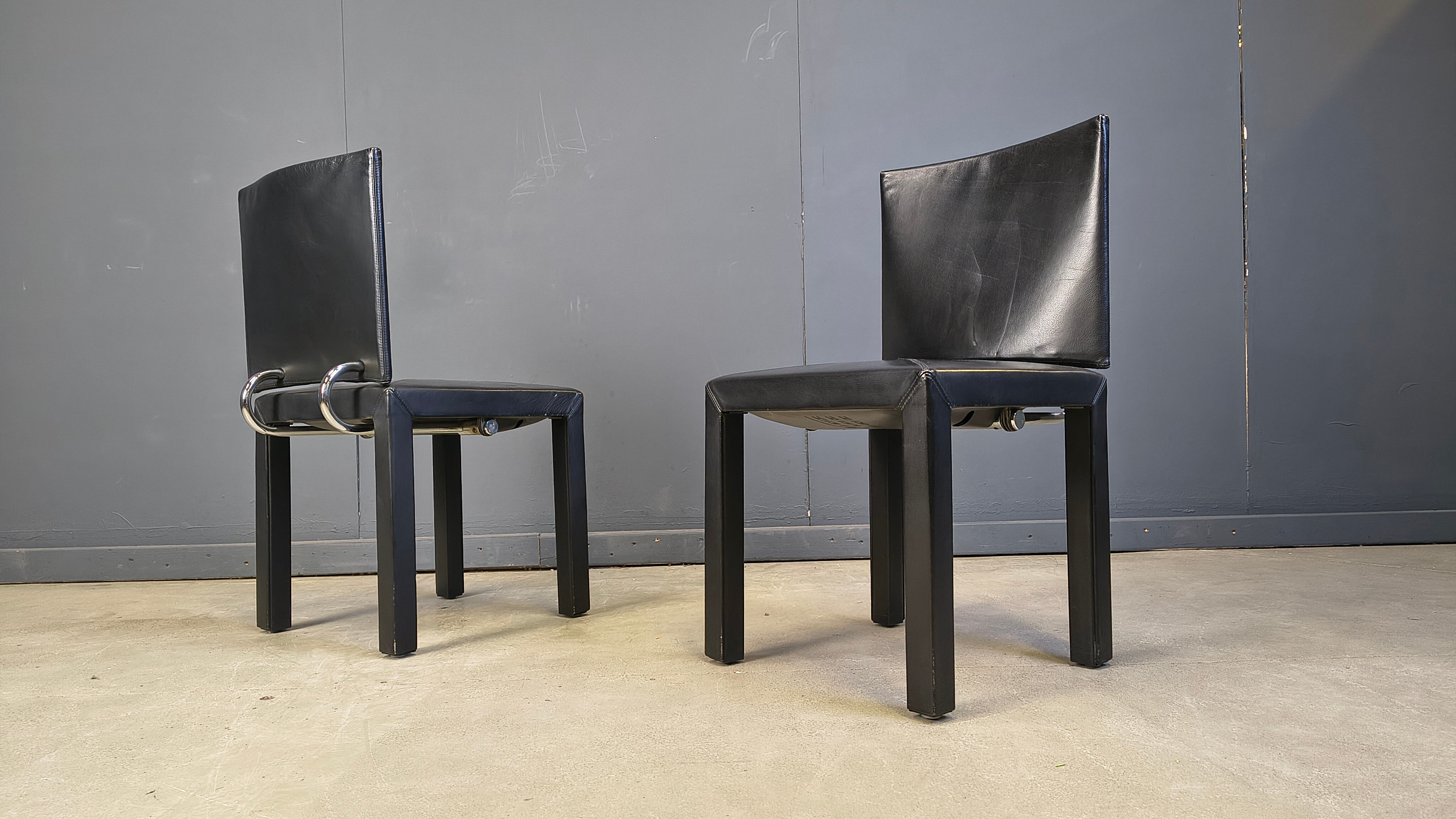 Arcadia dining chairs by Paolo Piva for B&B Italia set of 6